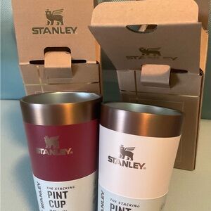 Stanley Red and White Pint Cup Set